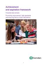 Camden Achievement and Aspiration framework - Oct 2013 front page